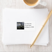 Étiquette Chicago Skyline TEXTE (En situation)