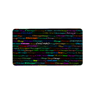 Étiquette Chicago Text Design I