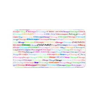 Étiquette Chicago Text Design II
