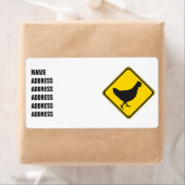 Étiquette Chicken Xing ! (En situation)