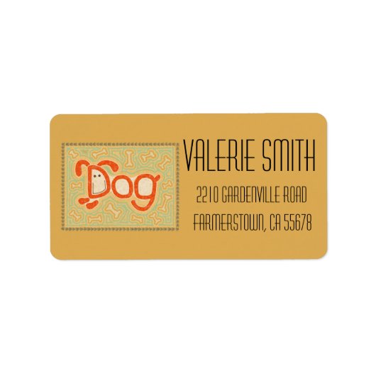 Étiquette Chien (Devant)