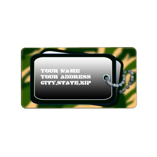 étiquette chien (Devant)