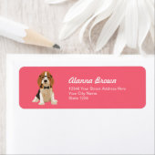 Étiquette Chien chiot Beagle mignon Hipster pour Amoureux de (En situation)