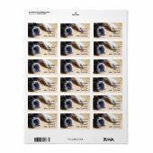 Étiquette Chien de boxe (Feuille entière)