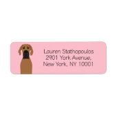 Étiquette Chien de la faune du grand Danois (Devant)