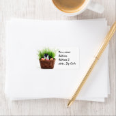 Étiquette Chien de Pâques de Boston Terrier (En situation)