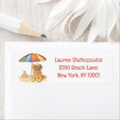 Étiquette Chien de plage Golden Retriever (En situation)