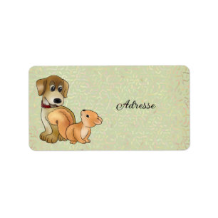 Étiquette Chien et écureuil