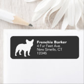 Étiquette Chien Français Silhouette Français Chien Français  (En situation)