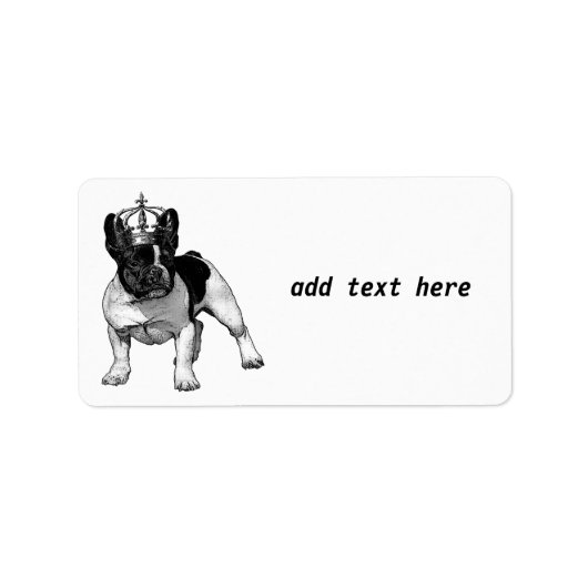 Étiquette Chien mou Chien Chien Chien Chien Chien Boston Ter (Devant)
