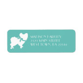 Étiquette Chien papillon (Devant)