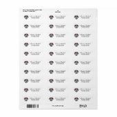 Étiquette Chien Teckel Adresse de Retour    (Feuille entière)