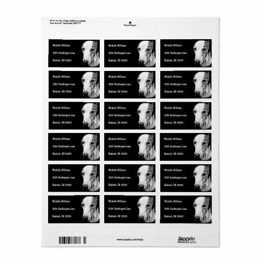 Étiquette Chien Whippet (Feuille entière)