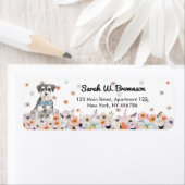 Étiquette Chien ZwergSchnauzer (En situation)