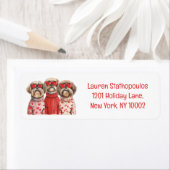 Étiquette Chiens de Chih Tzu de la fête de Valentines (En situation)