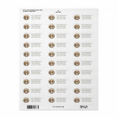Étiquette Chiens de Pâques Goldendoodle (Feuille entière)