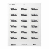 Étiquette Chiens de taureau français mignons (Feuille entière)