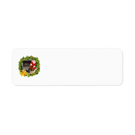 Étiquette Chiens écossais à Noël (Devant)