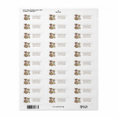 Étiquette Chiens en boîte de Pâques (Feuille entière)