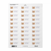 Étiquette Chiens Goldendoodle de Pâques (Feuille entière)
