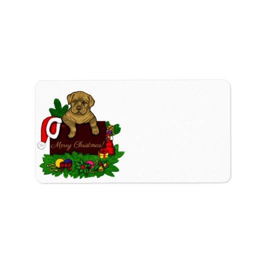Étiquette Chiffre XMas (Devant)