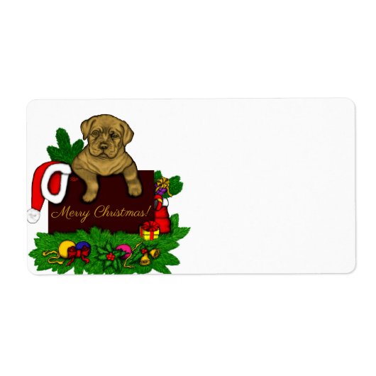 Étiquette Chiffre XMas (Devant)