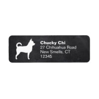 Chihuahua Chien Silhouette Retourner l'adresse Éti