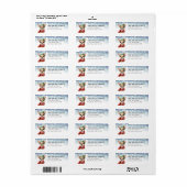 Étiquette Chihuahua Dog Return Address Labels (Feuille entière)