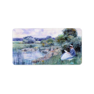 Étiquette Childe Hassam - lecture de femme