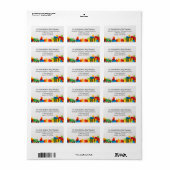 Étiquette Children's Toys Play Therapy Office Return Address (Feuille entière)