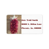 ÉTIQUETTE CHILI PEPPER (Devant)