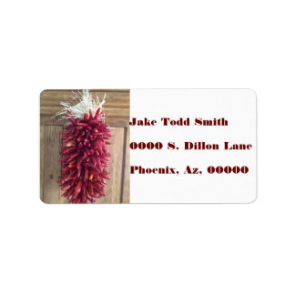 ÉTIQUETTE CHILI PEPPER