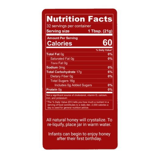 Étiquette Chimel rouge foncé - valeur nutritive + avertissem (Devant)