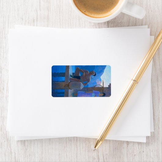 Étiquette Chingachgook par Newell Convers Wyeth (En situation)