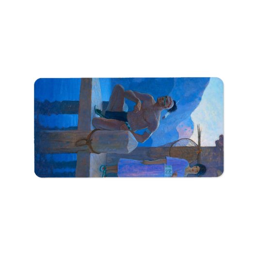 Étiquette Chingachgook par Newell Convers Wyeth (Devant)