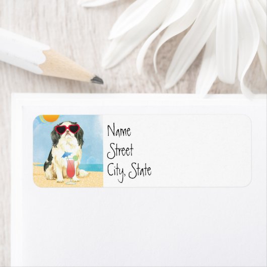 Étiquette chinois japonais d'été (En situation)