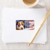 Étiquette Chiot américain Pitbull (En situation)