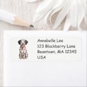 Étiquette Chiot dalmate (En situation)