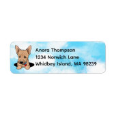 Étiquette chiot terrier de Norwich (Devant)