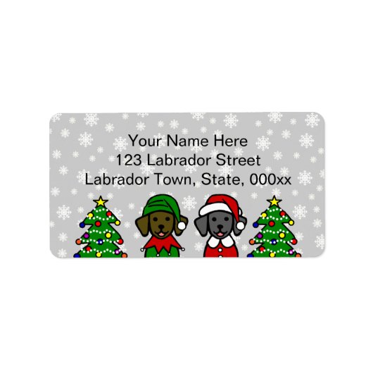 Étiquette Chiots de Noël Twin Lab (Devant)