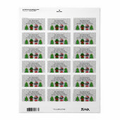 Étiquette Chiots de Noël Twin Lab (Feuille entière)