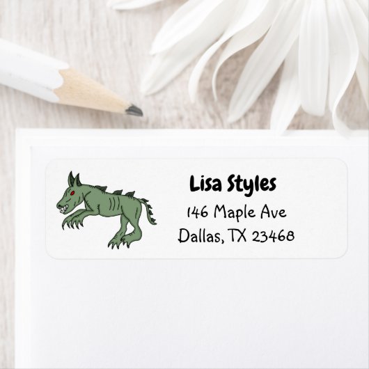 Étiquette Chiptid Chupacabra (En situation)