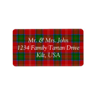 Étiquette Chisholm Tartan