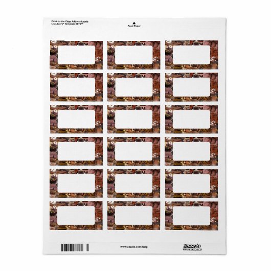 Étiquette Chockabkie (Feuille entière)