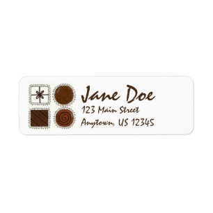 Étiquette Chocoholic Saint Valentin Chocolat Bon Bons