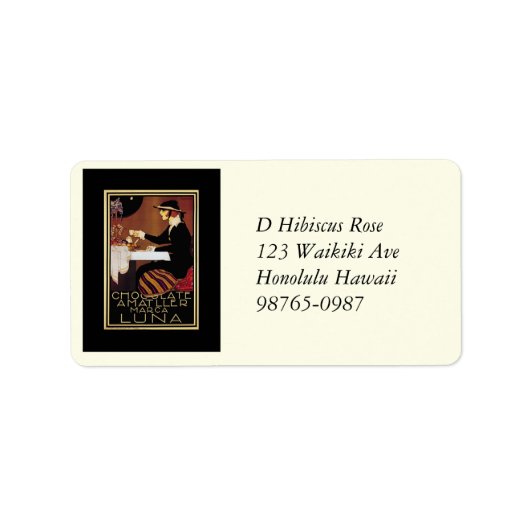 Étiquette Chocolat Amatller Marc Luna (Devant)