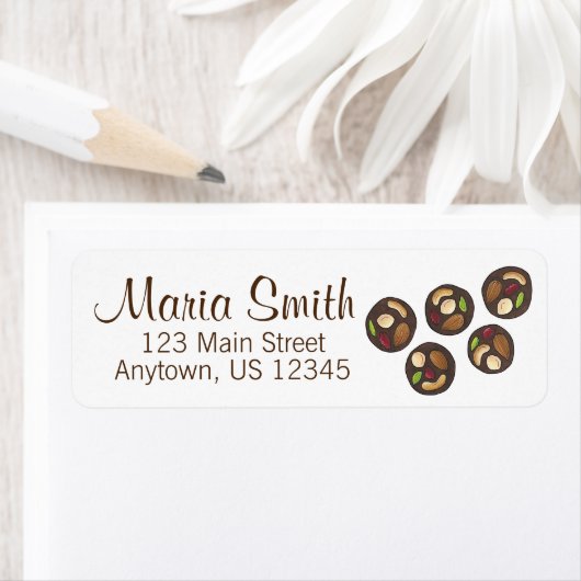 Étiquette Chocolat Boutique Chocolatier Pâtisserie Chef Mend (En situation)