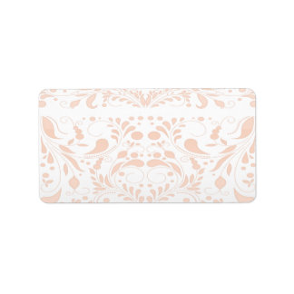 Étiquette Chocolat brun damassé inspirant