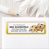 Étiquette Chocolat Chip Cookies Baking Cadeau (En situation)