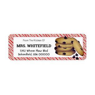 Étiquette Chocolat Chip Cookies Baking Canning Gift